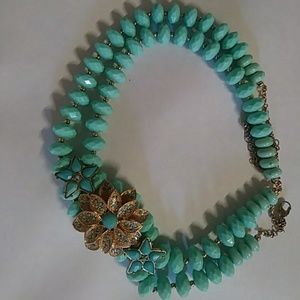 Beautiful Vintage Statement Mint Green Choker